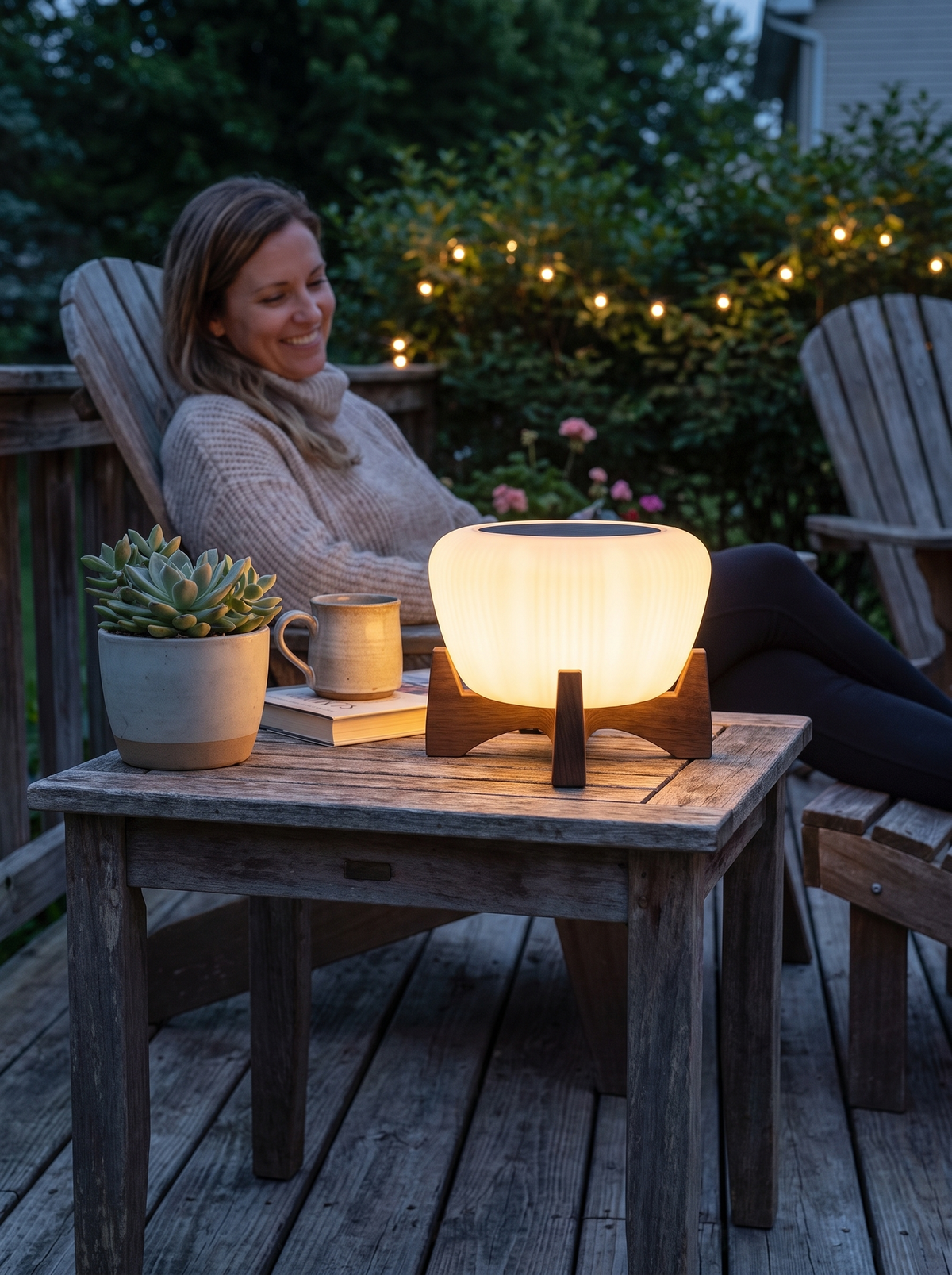 Solar LED Pathway Landing Light lifestyle image 1