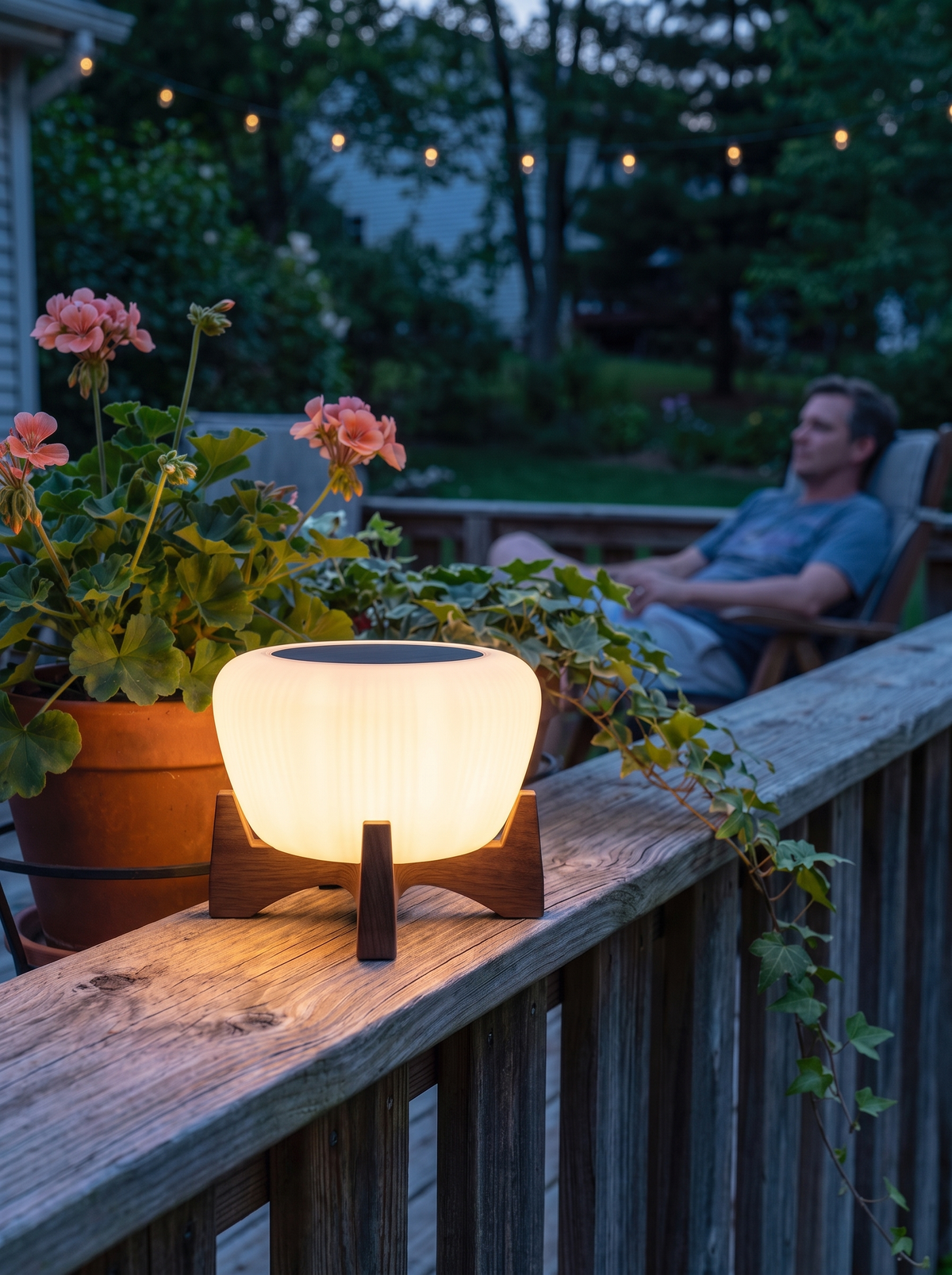 Solar LED Pathway Landing Light lifestyle image 2