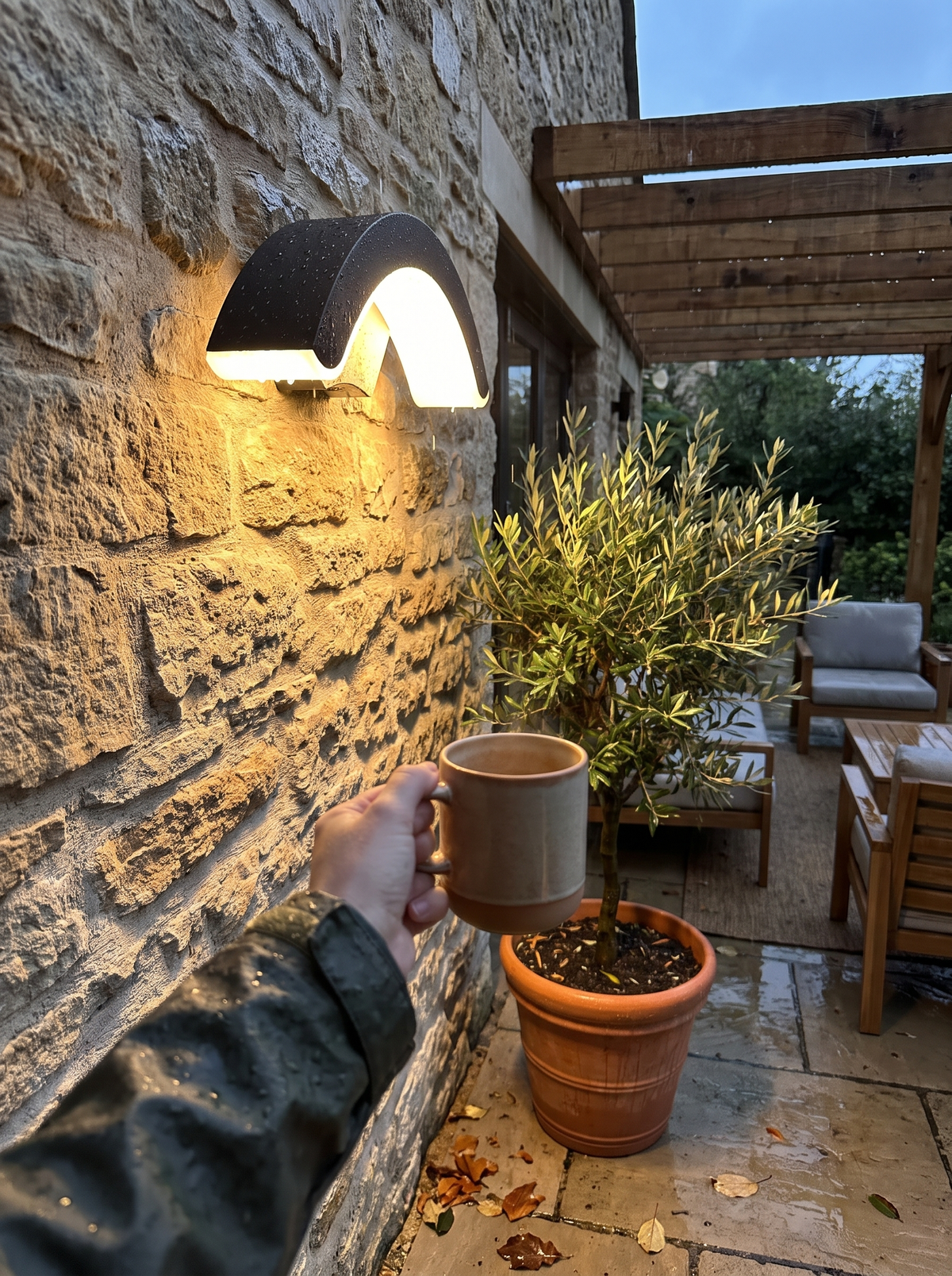 StormLite Waterproof Outdoor Wall Light lifestyle image 1