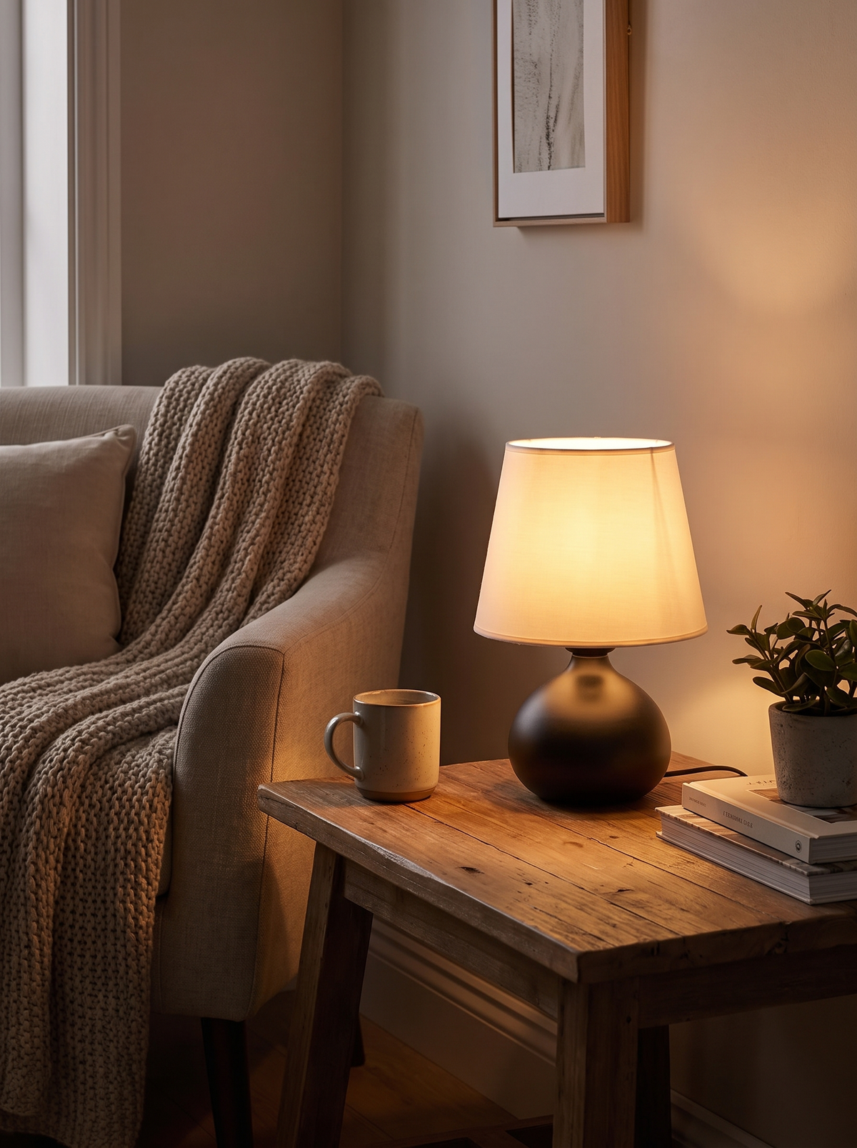 Warm LED Bedside Lamp Warm, Never Harsh