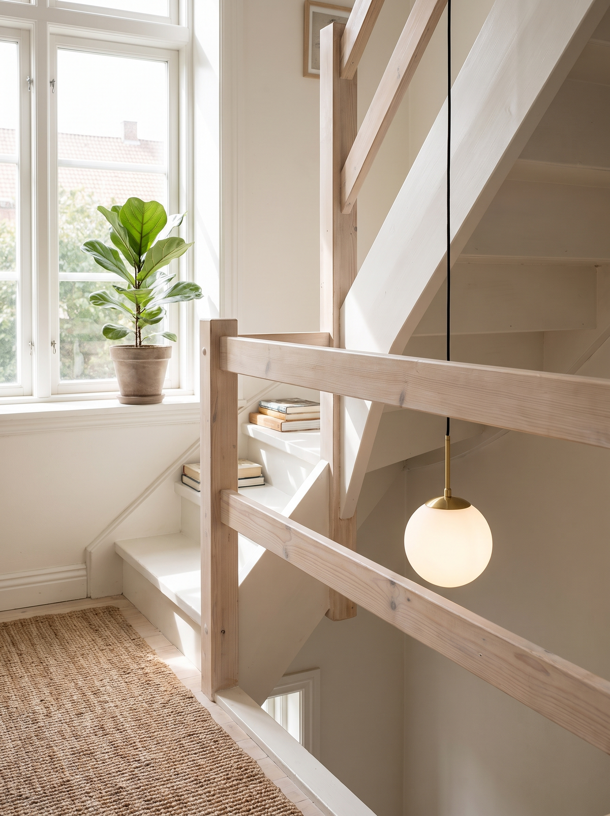 Gold Ball Pendant Light Lighter Than It Looks