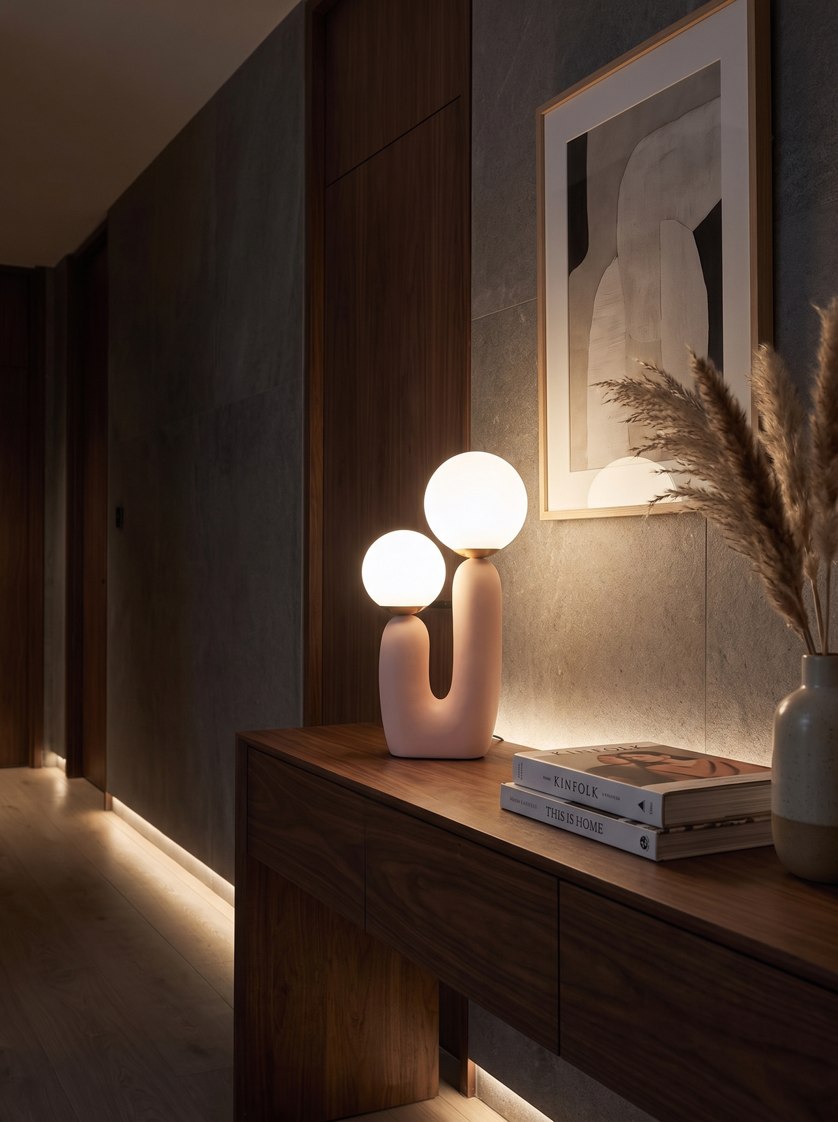 Art Glass Table Lamp Mood, Not Floodlight