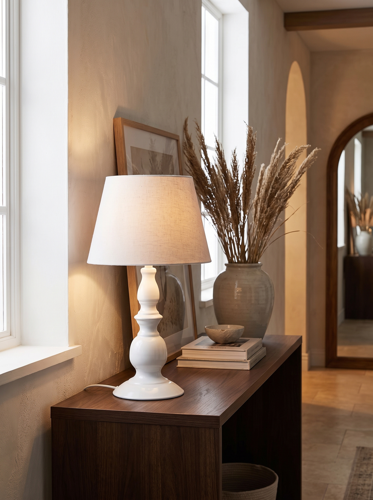 Nordic Resin Desk Lamp Two Finishes, Any Room
