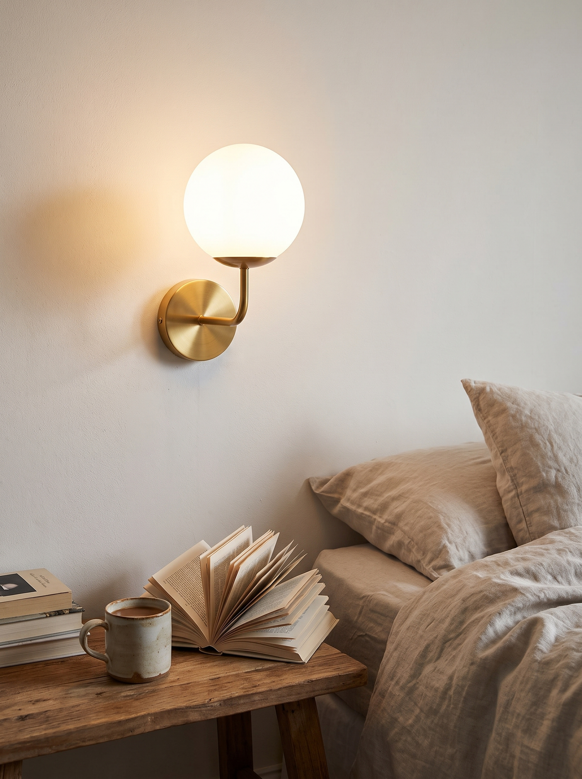 Glass Ball Wall Sconce Quiet Light On A Wall