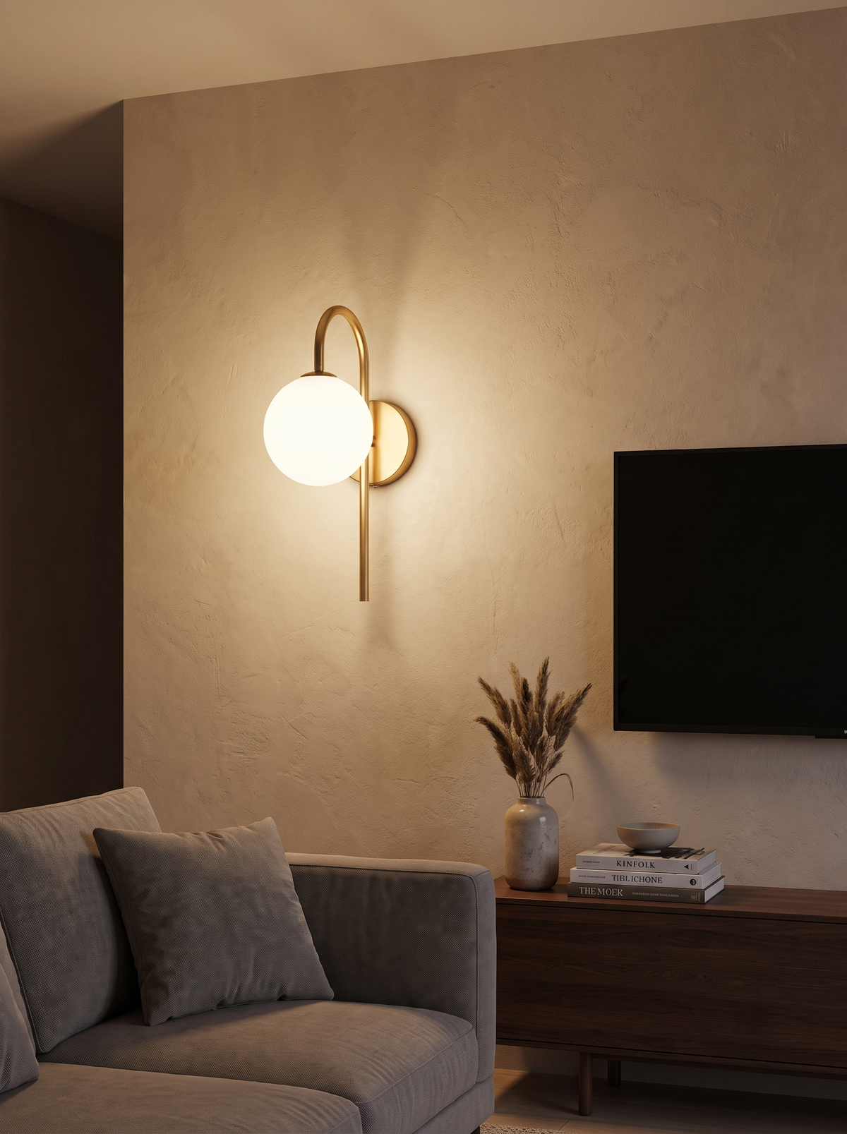 Frosted Glass Wall Sconce Set The Tone