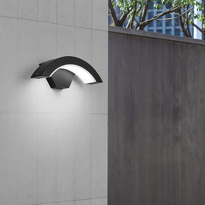 Outdoor Wall Light Aluminium Arc LED IP65 Waterproof